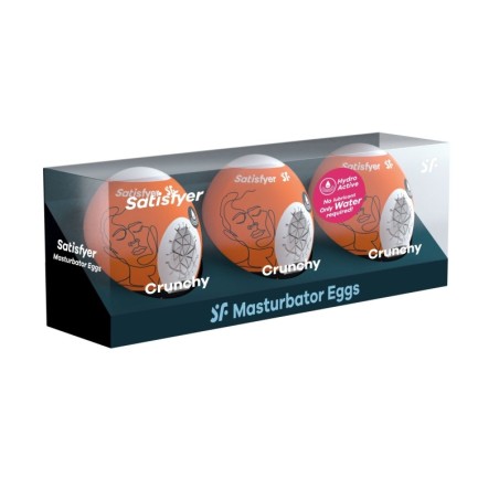 Satisfyer Masturbator Egg 3-Piece Set - Crunchy