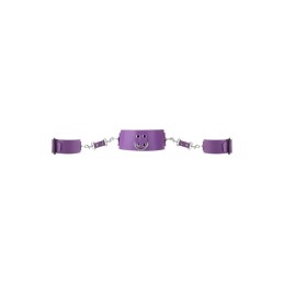 Ouch! Collar with Cuffs - Purple