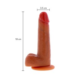 Get Real Silicone Foreskin Dong - 18 cm